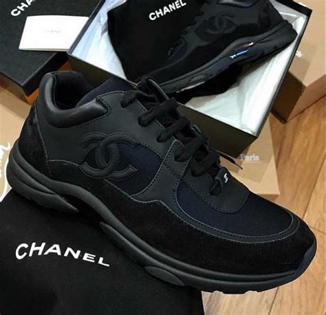 chanel black runner trainers|Chanel trainers selfridges.